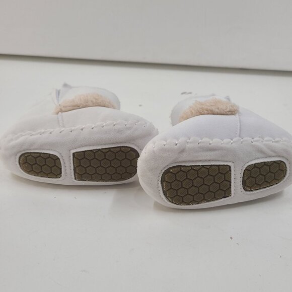 Jonbaem Newborn Baby Boys Girls Snow Winter Boots  White - Picture 7 of 8